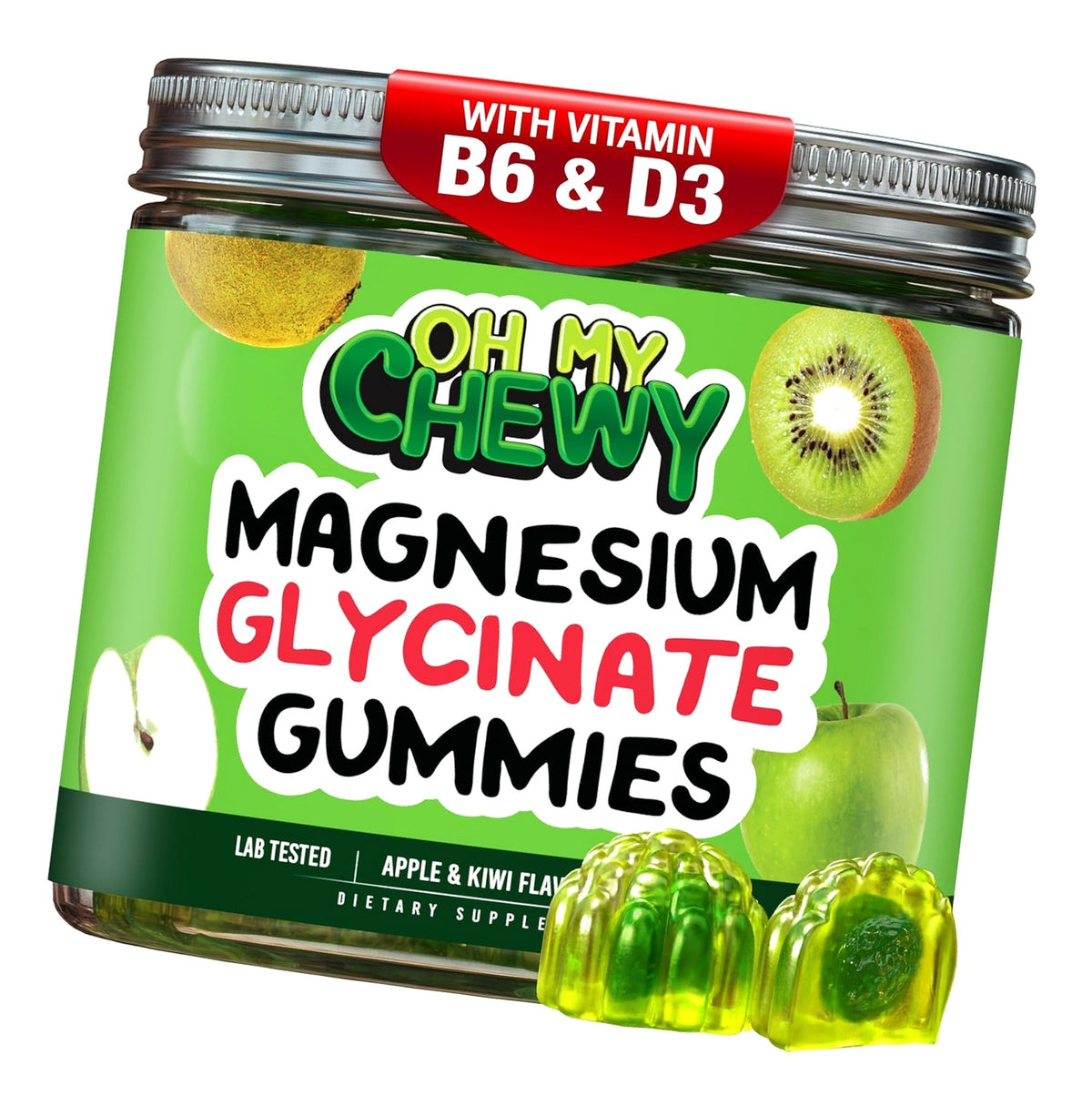 Magnesium Glycinate Gummies Supplement - Support for Sleep, Calm, Relax