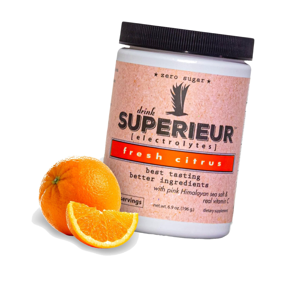 Superieur Sea Mineral Electrolyte Powder, Citrus, 70 Servings