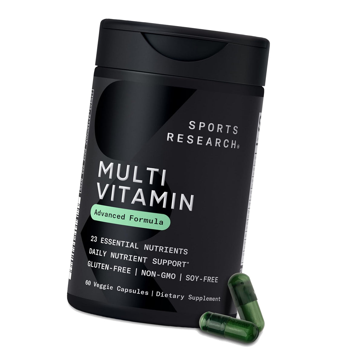 Sports Research® Multivitamin w/ 23 Essential Micronutrients, 60 Count