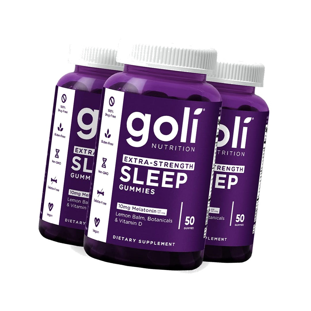 Goli Nutritional Supplement, Extra Strength Sleep Gummy 10mg Melatonin - 150 Count - Gluten-Free, Vegan, Non-GMO, and Gelatin-Free
