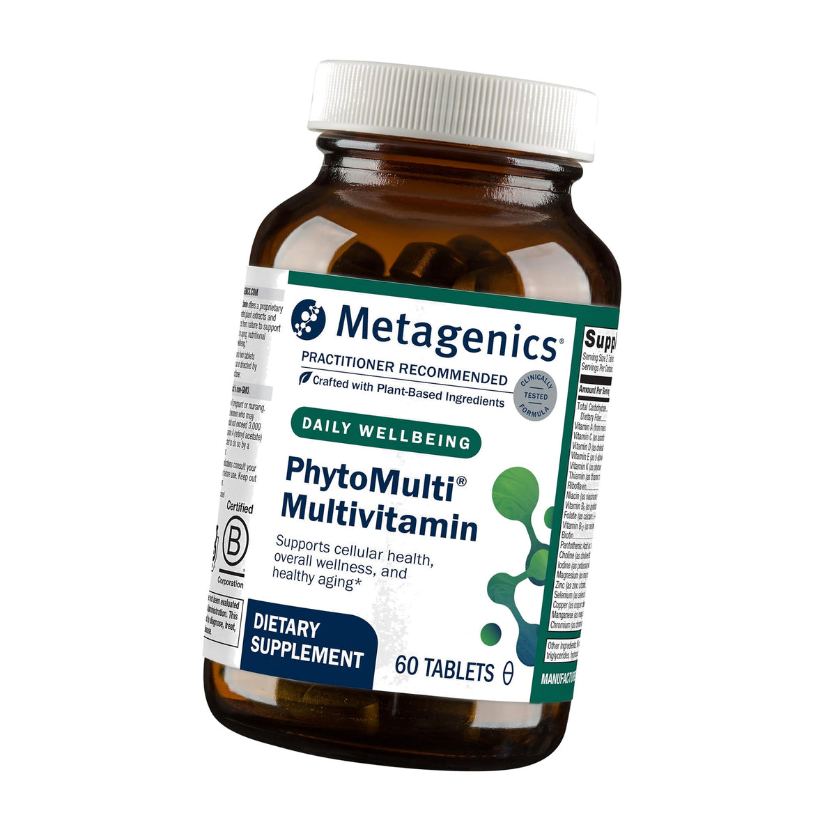 Metagenics PhytoMulti Multivitamin for Men & Women Without Iron, 60 Tablets