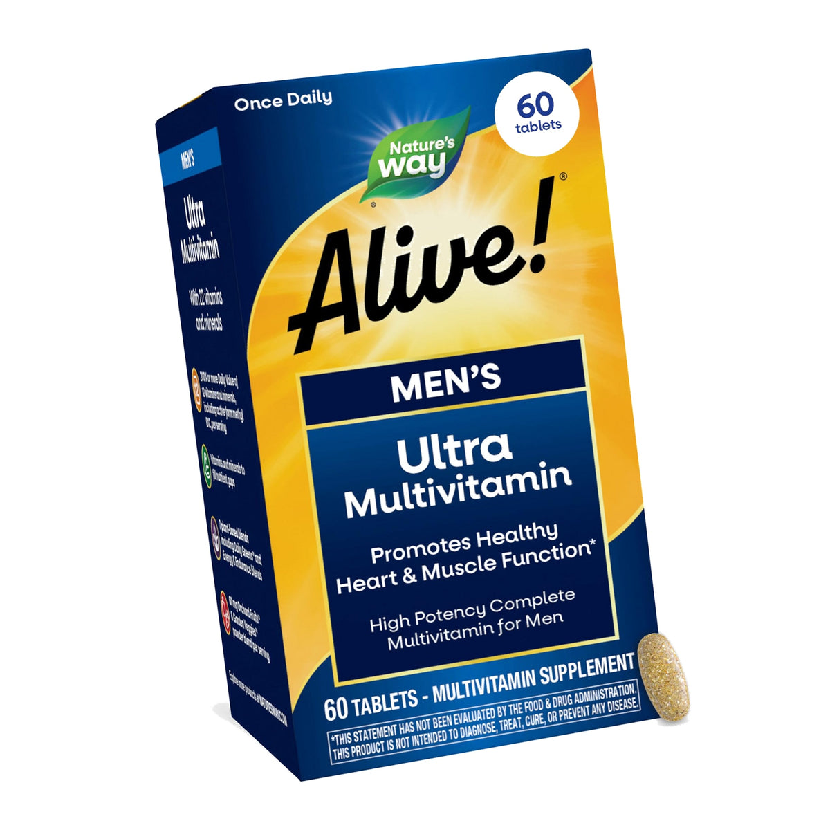 Nature's Way Alive! Men’s Daily Ultra Potency Multivitamin Tablets, 60 ct