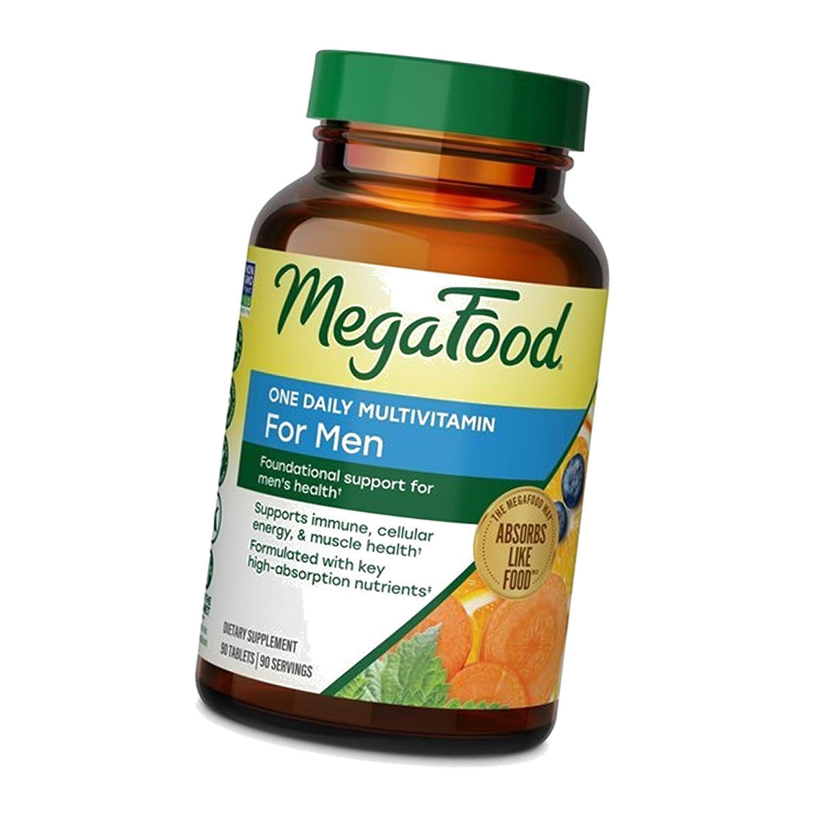 MegaFood One Daily Multivitamin for Men with 21 Nutrients, 90 Tablets
