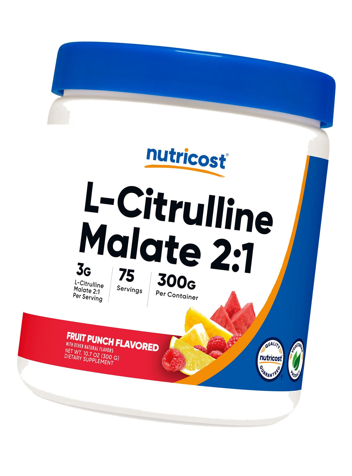 Nutricost L-Citrulline Malate 2:1 (Fruit Punch) 300G, Workout Support