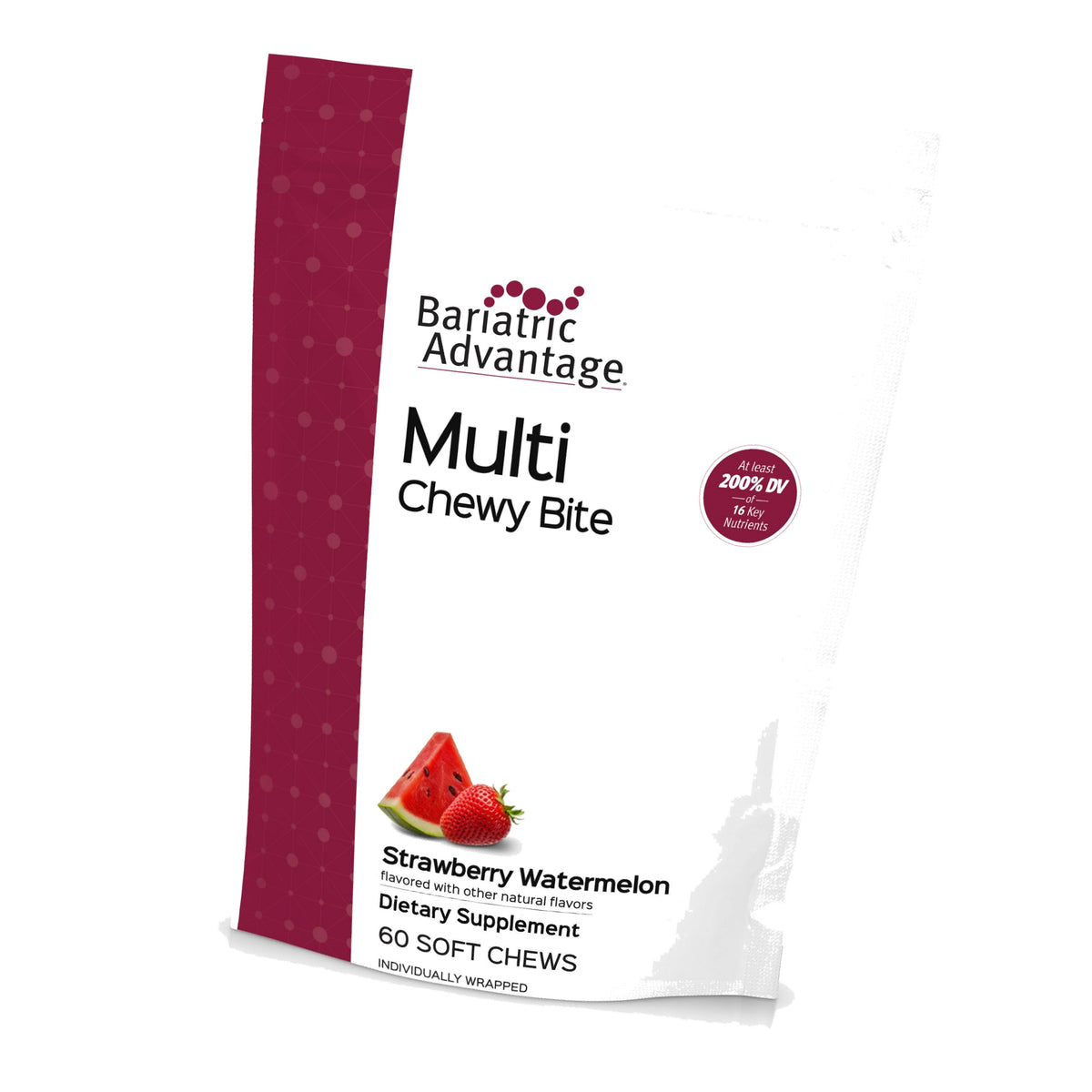 Bariatric Advantage Multi Chewy Bite, Strawberry Watermelon, 60 Count