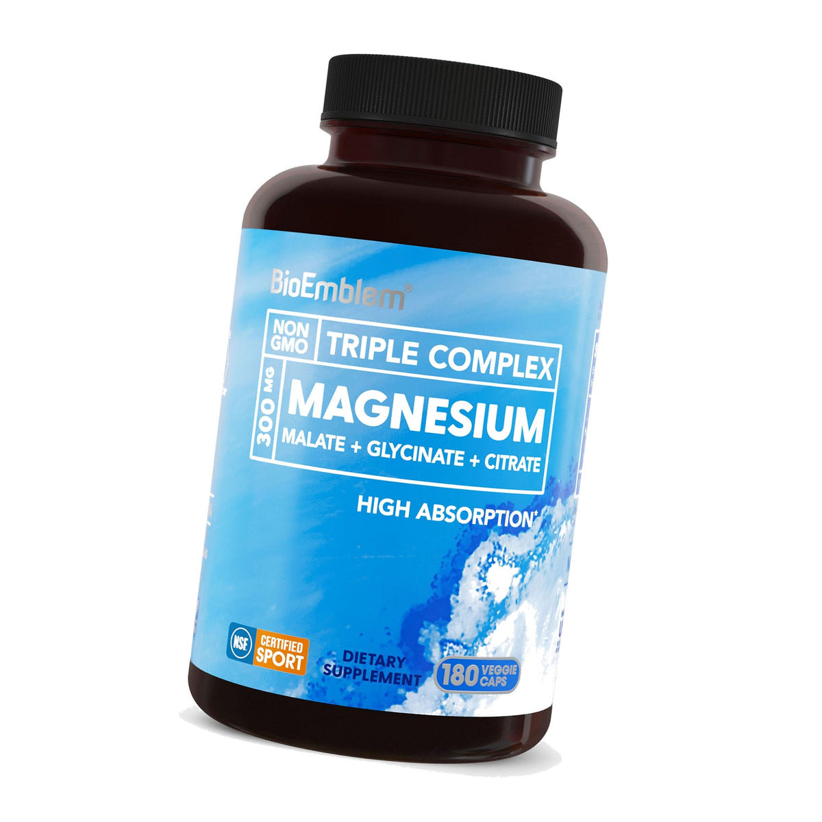 BioEmblem Triple Magnesium Complex, 300 mg Per Serving, 180 Capsules