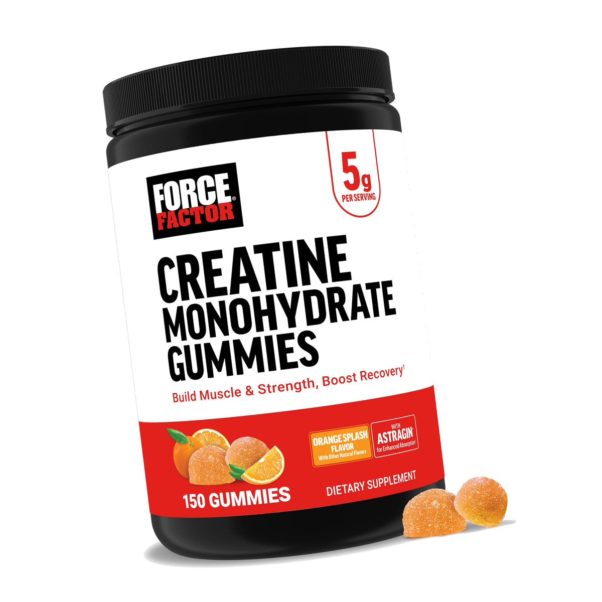 Force Factor Creatine Monohydrate Gummies, NSF Certified