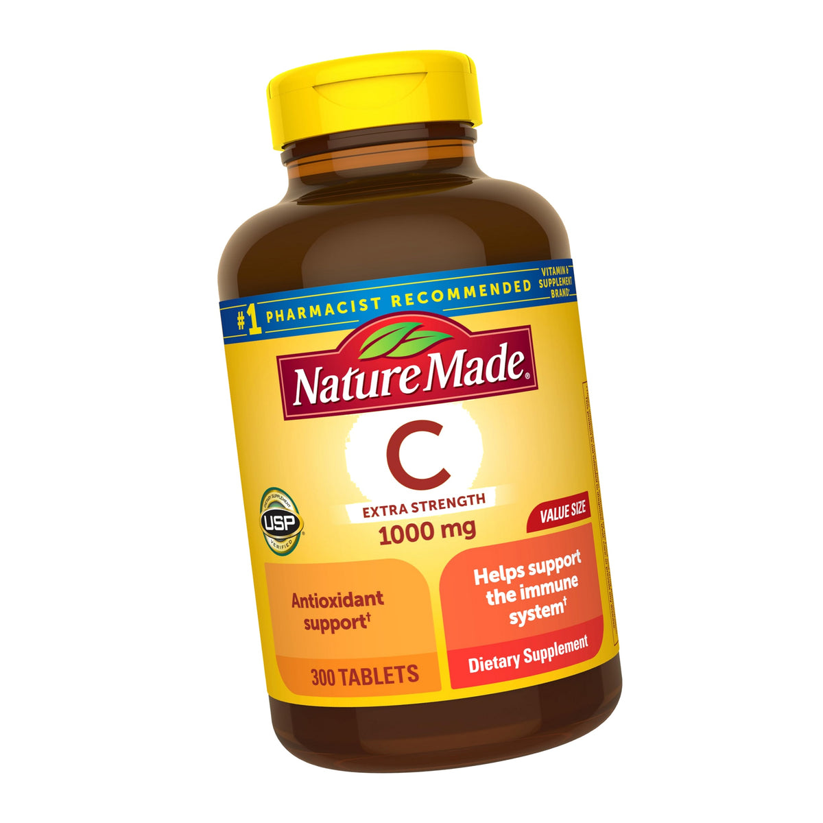 Nature Made Extra Strength Vitamin C 1000 mg Tablets, 300 Count