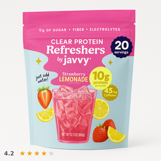Javvy Clear Protein Powder with Clear Whey Protein (1-Pack, 12.7 oz)