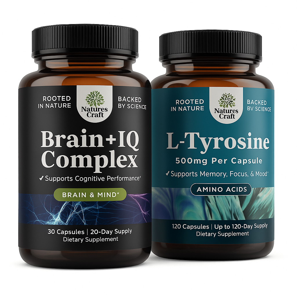 Nature's Craft Brain IQ Complex Capsules Bundle - 1 Count