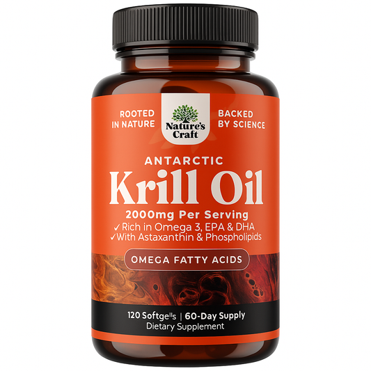 Nature's Craft Antarctic Krill Oil Softgels 120 Count