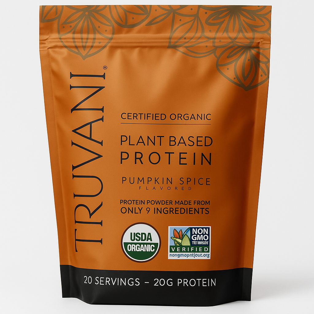 Truvani Organic Plant Based Protein Powder, 20 Servings