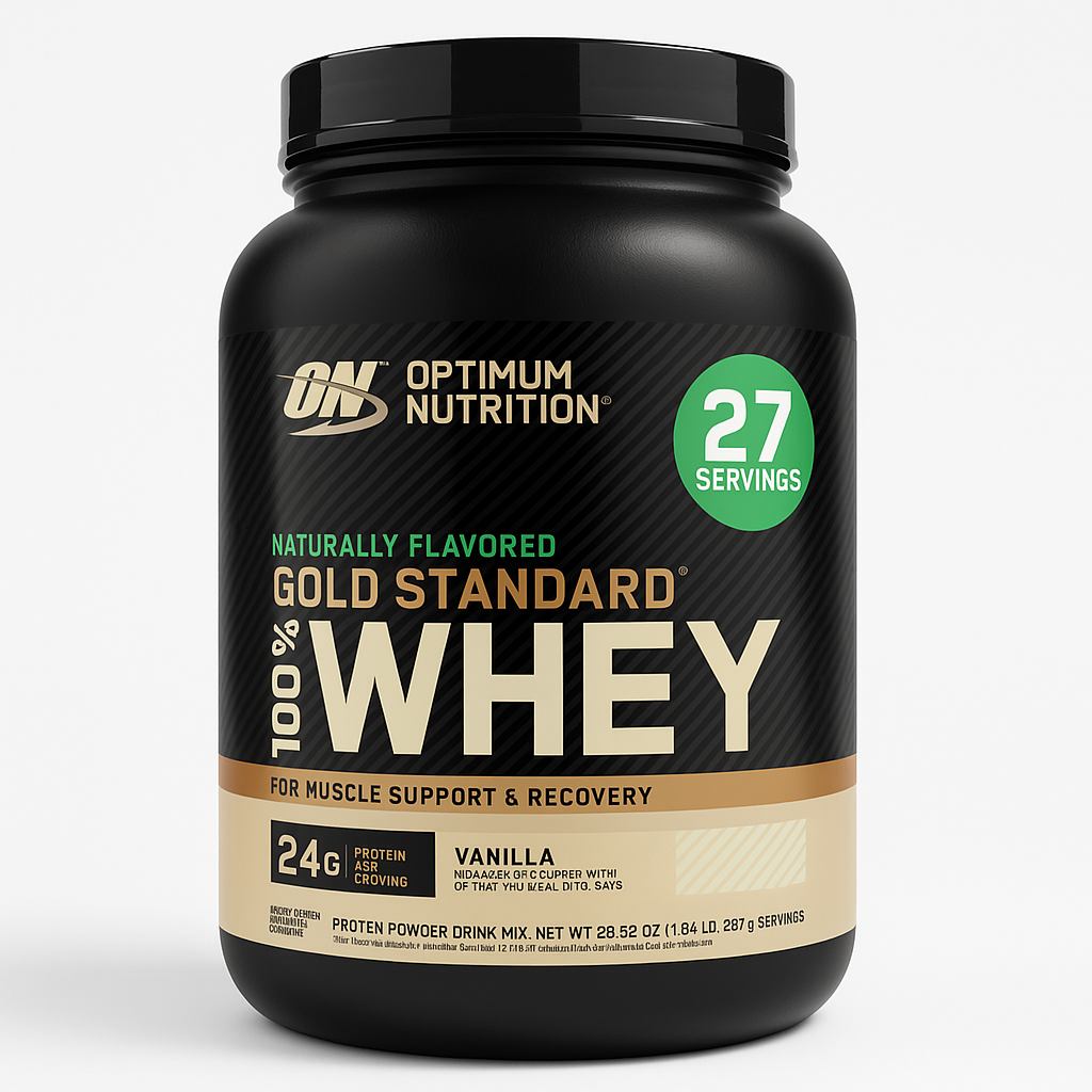 Optimum Nutrition Gold Standard Whey Protein Powder, Vanilla, 1 Pack