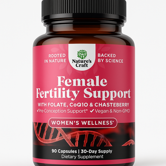 Nature's Craft Fertility Capsule Support, Vegan, 90 Count