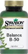 Swanson Balance B-50 High-Potency B Vitamin Complex Capsules 100 Count