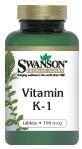 Swanson Vitamin K-1 100 mcg Tablet, 100 Tablets
