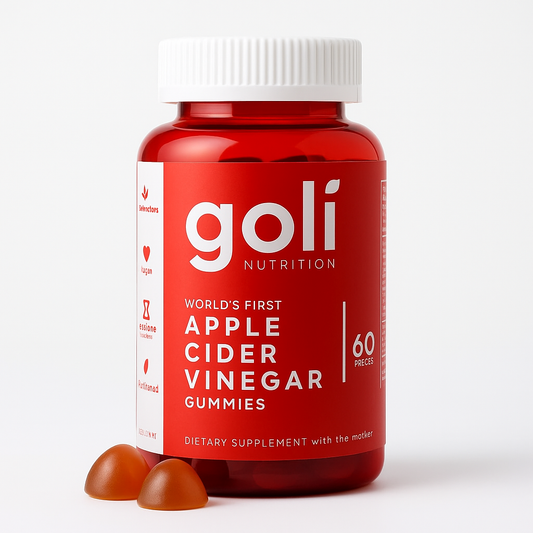 Goli Apple Cider Vinegar Gummies 180 Count Vitamin B12