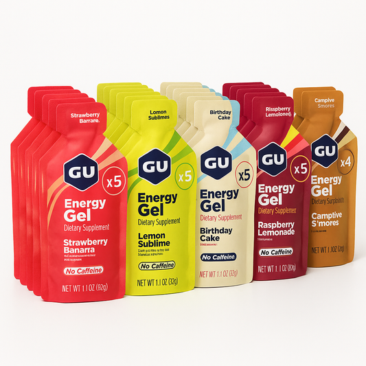 GU Energy Original Energy Gels Pack of 48, Caffeine-Free