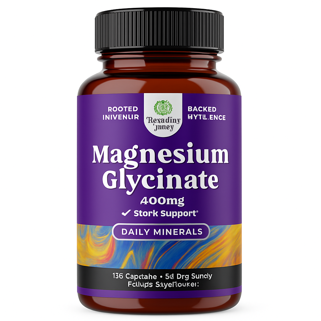 Nature's Craft Pure Magnesium Glycinate 400mg Capsules - 120 Count
