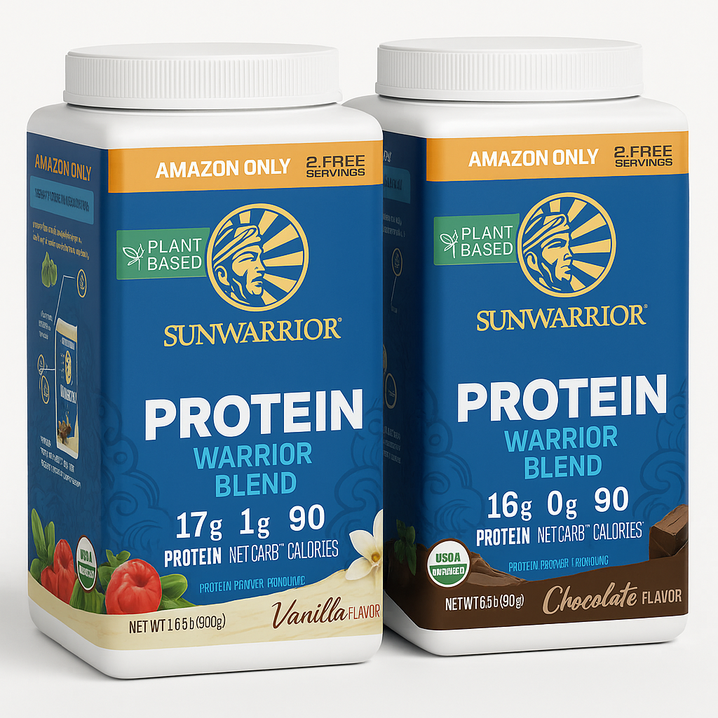 Sunwarrior Plant Based Protein Powder Set, 2x32 Servings