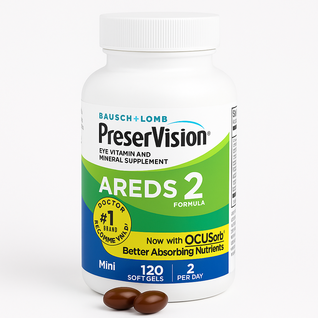 PreserVision AREDS 2 Eye Vitamins Lutein Softgels 120 Count
