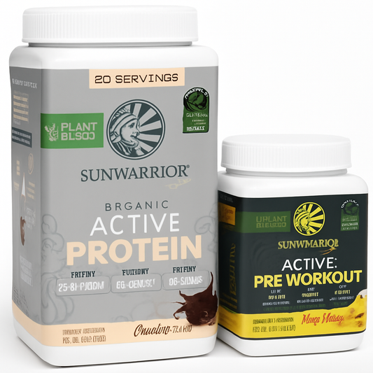 Sunwarrior Active Preworkout Hydration & Protein Powder Set (30/20)