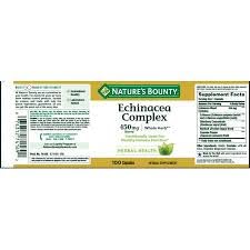 Nature's Bounty Echinacea 400 mg Capsules, Pack of 4