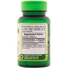 Nature's Truth L-Carnitine 500 mg Dietary Supplement - 60 Capsules