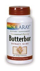 Solaray Butterbur Capsules, 60 Capsules