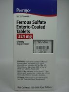 Perrigo Ferrous Sulfate 324mg Enteric-coated Red Tablets, 100 Tablets