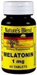 Nature's Blend Melatonin 1 mg Tablets 60 Tablets