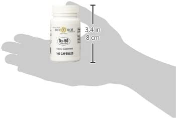 Bio-Tech Pharmacal Vitamin D3 50,000 IU Capsules, 200 Count