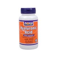 NOW Foods Hyaluronic Acid 50 mg + MSM Capsule 60 Count