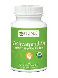 R-U VED Ashwagandha 500mg Capsules, 60 Count