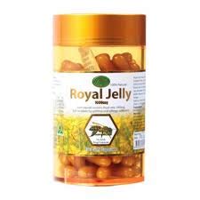 Royal(รอยัล.) Jelly Nature’s King Royal Jelly 1000mg Royal Jelly Supplement, Capsules, 100 Count