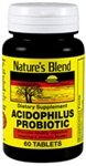 Nature's Blend Acidophilus Probiotic Tablets 60