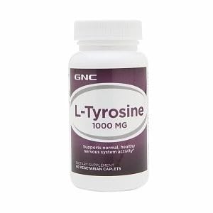 GNC L-Tyrosine 1000mg Capsules, 60 Count