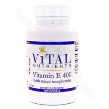 Vital Nutrients Vitamin E 400iu Mixed Softgels 100 Count