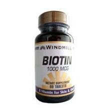 Biotin Biotin 1000 Mcg 60 Tablets