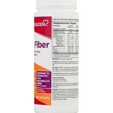 Leader Psyllium Husk Powder Supplement 4-in-1 Fiber for Digestive Health, 26 oz