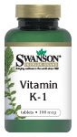 Swanson Vitamin K-1 100 mcg Tablets 100 Count