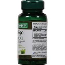 Nature's Bounty Ginkgo Biloba 60mg Capsules, Pack of 6