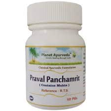 Planet Ayurveda Praval Panchamrit 60 Tablets