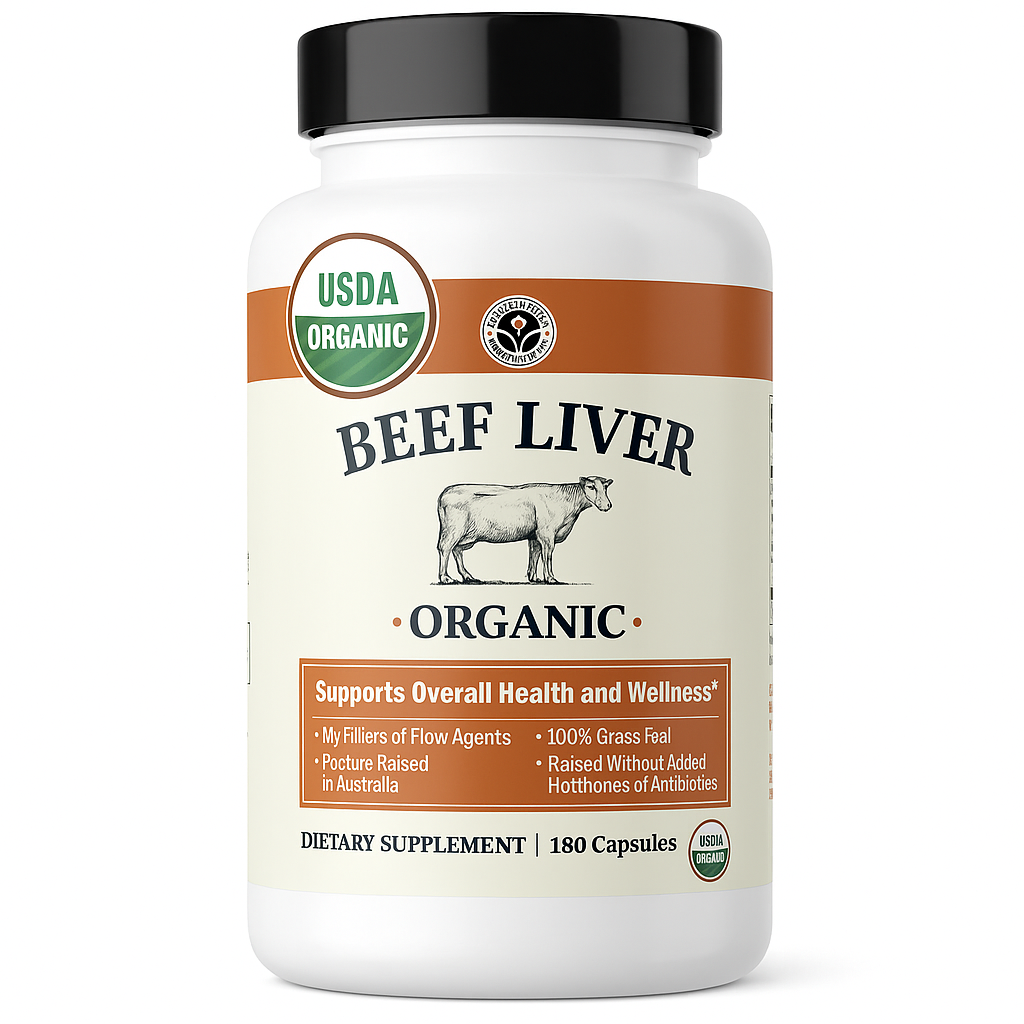 Left Coast Performance Organic Beef Liver Capsules, 180 Count