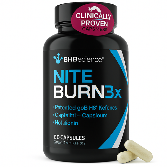 Real Ketones Night Burn Keto BHB Exogenous Ketones Capsule 60 Count