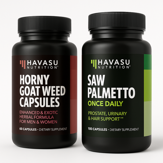 Havasu Nutrition Horny Goat Weed & Saw Palmetto Capsules - 160 Count