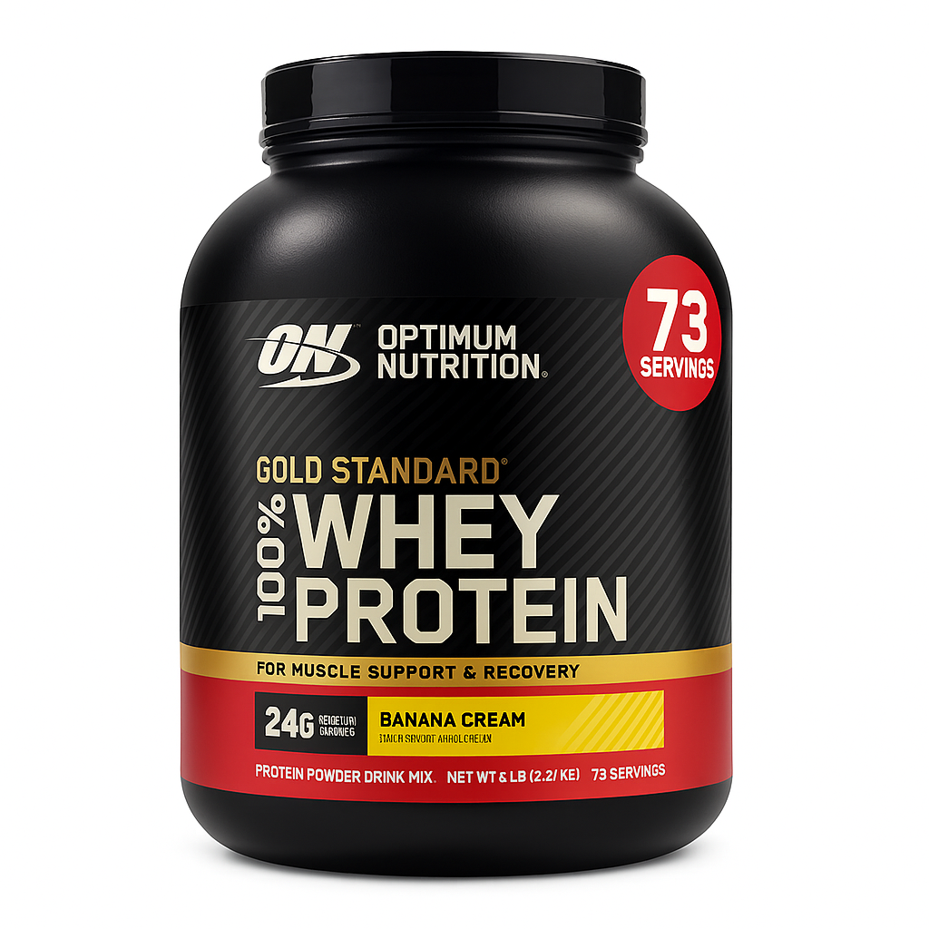Optimum Nutrition Gold Standard Whey Protein Powder Banana Cream 5 lb