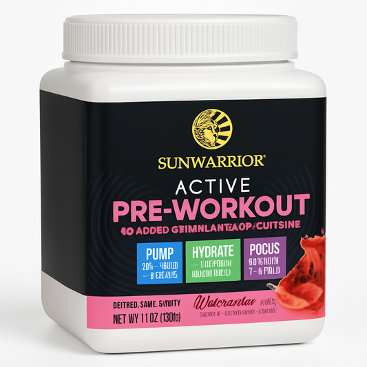 Sunwarrior Pre Workout Powder 30 Servings Watermelon Flavor