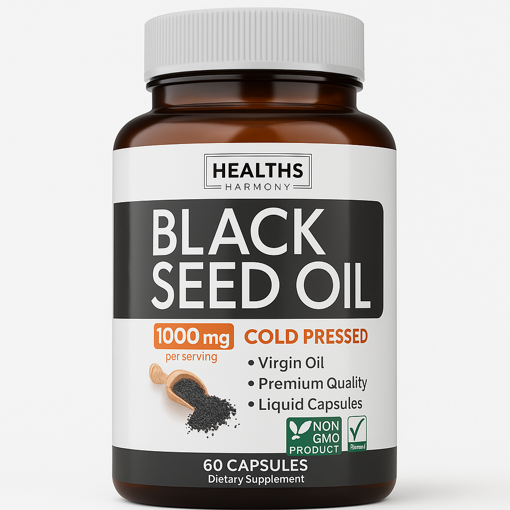 Healths Harmony Black Seed Oil Softgel 60 Count