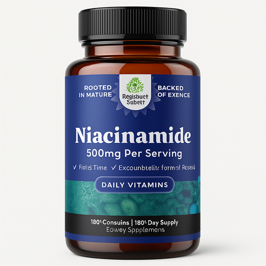 Nature's Craft Niacinimide Capsules – B3 Vitamin, 180 Count